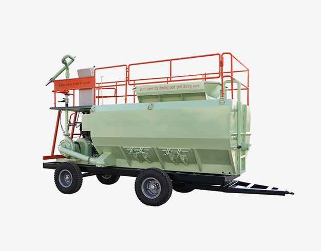 帶拖車的水力播種機